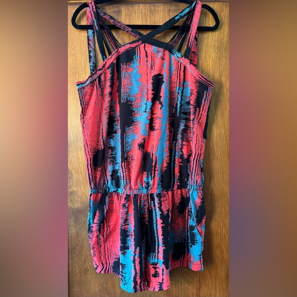 Fabletics Liza Heatwave Multicolor Sleeveless Romper- Size M - Picture 3 of 7